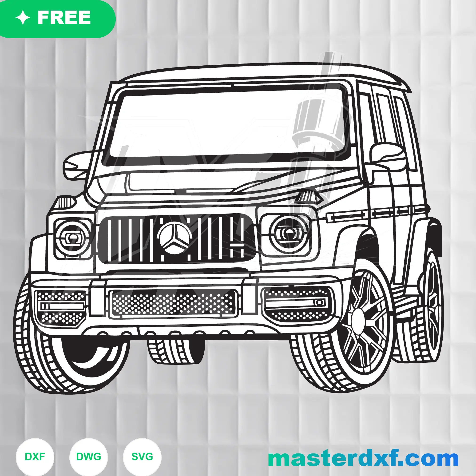 Mercedes G-Class Luxury Wall Art DXF DXF File